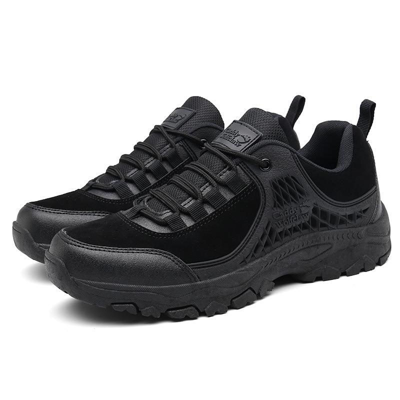 

Low-top outdoor military boots European combat boots military fans outdoor hiking shoes high-top tactics 45 чорний
