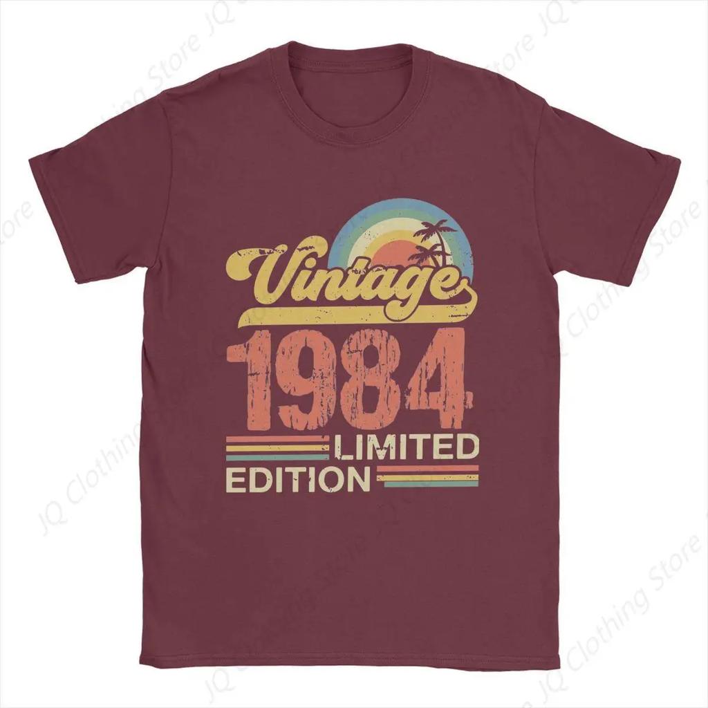 Fun 1984 Birthday 50 Years Old T Shirt Men Women 100% Cotton 50th Gift Tee Shirt Adult Clothes