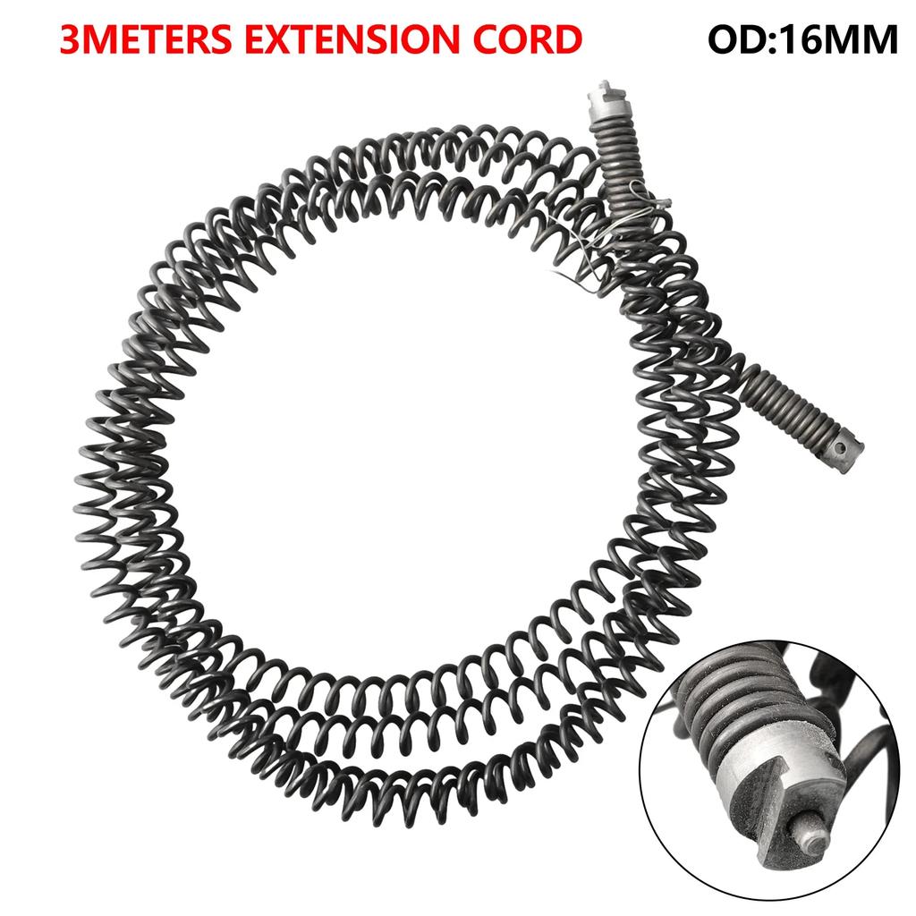 5 Meter Electric Drill Drain Dredging Spring Sink Cleaner Sewer Dredging Tool Electric Pipe Dredge Household Cleaning Tools