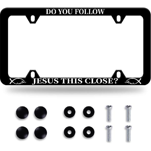 Bats License Plate Frame Stainless Steel Car Decorative 12.3 X 6.3 Inch | Bright License Plate Holders Auto Decoration For Front And Rear Car Tag