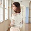 Vintage Lace Flower Hair Scarf Shawl Cute Triangle Head Scarf Bandanas for Women  Photography