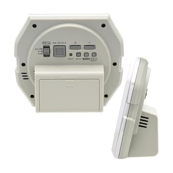 Réveil CASIO Radio-réveil Température Humidité Date Jour de la semaine Son électronique Alarme Snooze Lumière Argent DQD-851J-8JF
