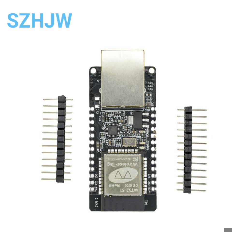WT32-ETH01 Porta seriale incorporata Gateway combinato Ethernet WIFI compatibile con Bluetooth MCU ESP32 Modulo wireless WT32 ETH01