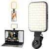 Selfie Light – Rechargeable Phone Light Clip with Digital Display, 3 Light Modes & 10 Brightness Levels for TikTok, Vlog, Makeup, Zoom