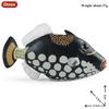 Oenux Sea Life Animals Model Action Figures Ocean Fish Sailfish Bass Grouper Salmon Aquarium Figurines PVC Educational Kids Toy