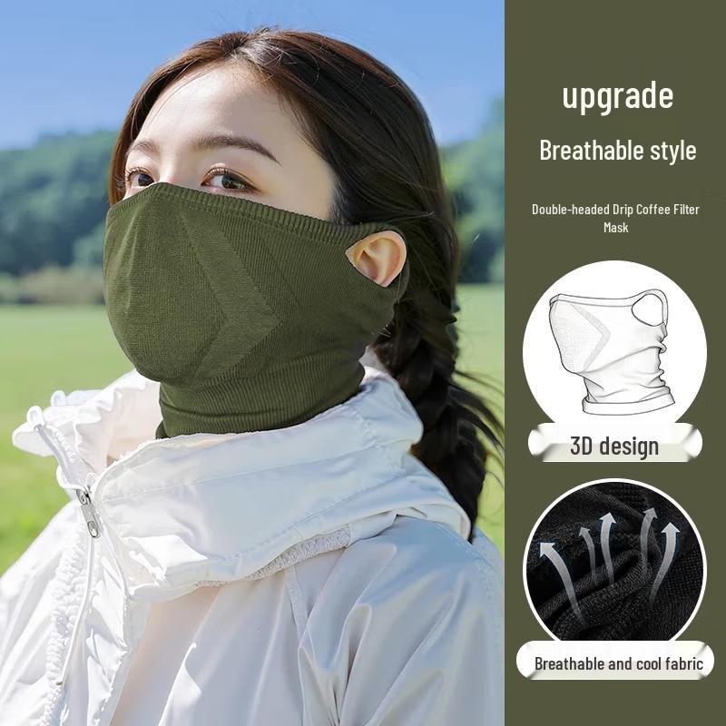 Yuanzu Motorcycle Riding Ice Silk Face Mask & Neck Gaiter (2-Pack)