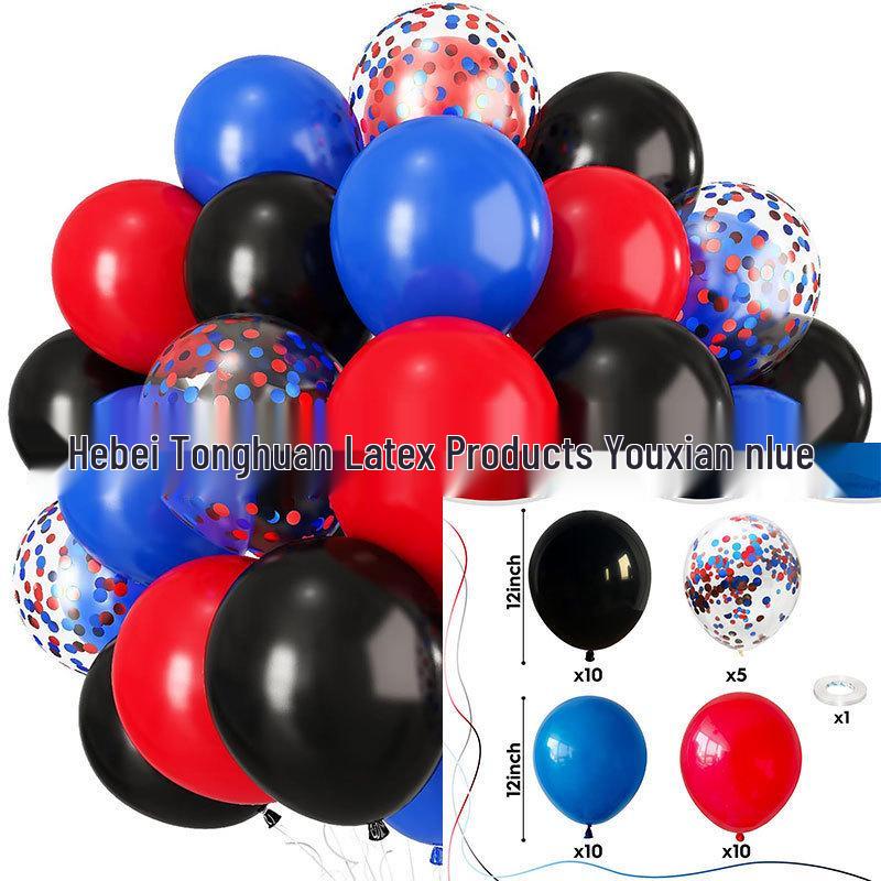 Set di 35 Palloncini Colorati con Paillettes da 12 Pollici per Decorazioni di Feste di Compleanno
