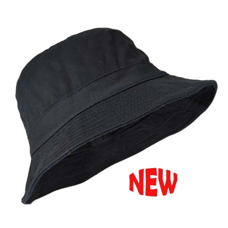 Korean Unisex Oversize Big Head Bucket Hats Washed Cotton Fisherman Sun Hat Plus Size Bob Panama Fisherman Hat Big Size Sun Hat