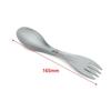 Outdoor Camping Picnic Titanium Spoon Tableware Fork Portable Lightweight Spork Titanium Alloy Spoon Fork Picnic Tourist Dishes
