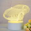 Customize Acrylic 3D Illusion LED Warm White Night Light for Living Room Kids Bedroom Decorative Lamp with USB Power