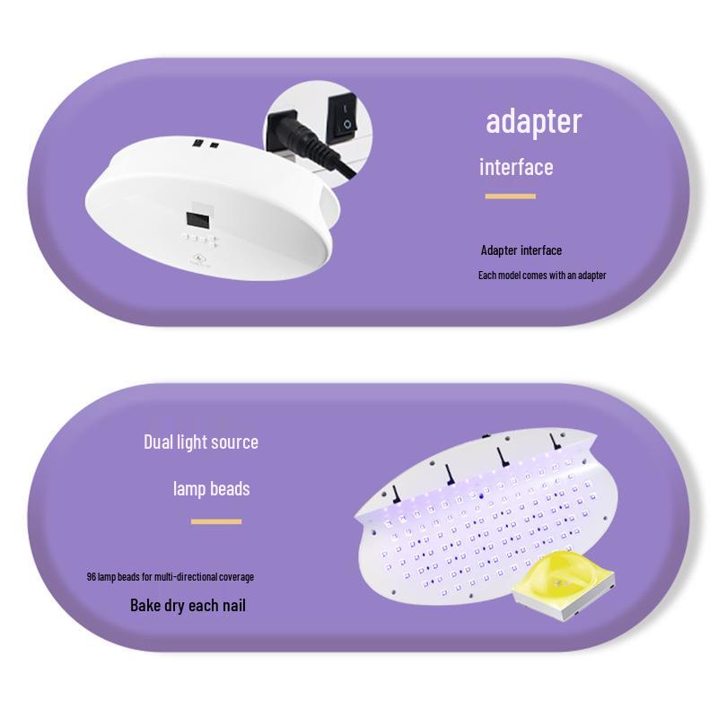 XZMUV-105 Large Space 256W Quick-Drying Gel Curing Nail Lamp for Salons