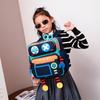 Adorable Cartoon Robot Backpack For Kids Durable Nylon School Bag Cute Design
