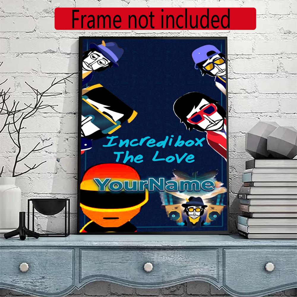 Incredibox Customize Your Name Diamond Painting Round Diamond Diy Frameless Holiday Artwork Suitable For Home Office Wall Decoration