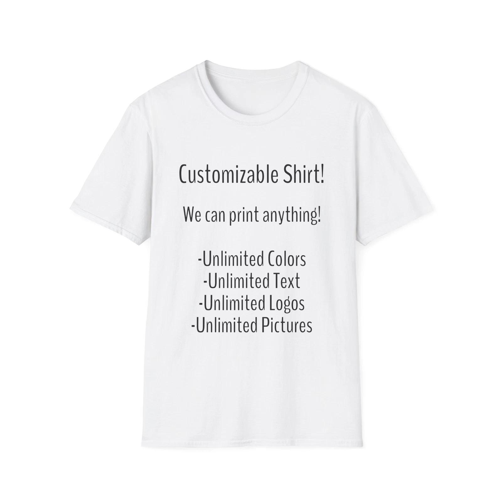 Customizable Unisex T-Shirt - Personalized Tee, Softstyle Shirt, Custom Design 2XL