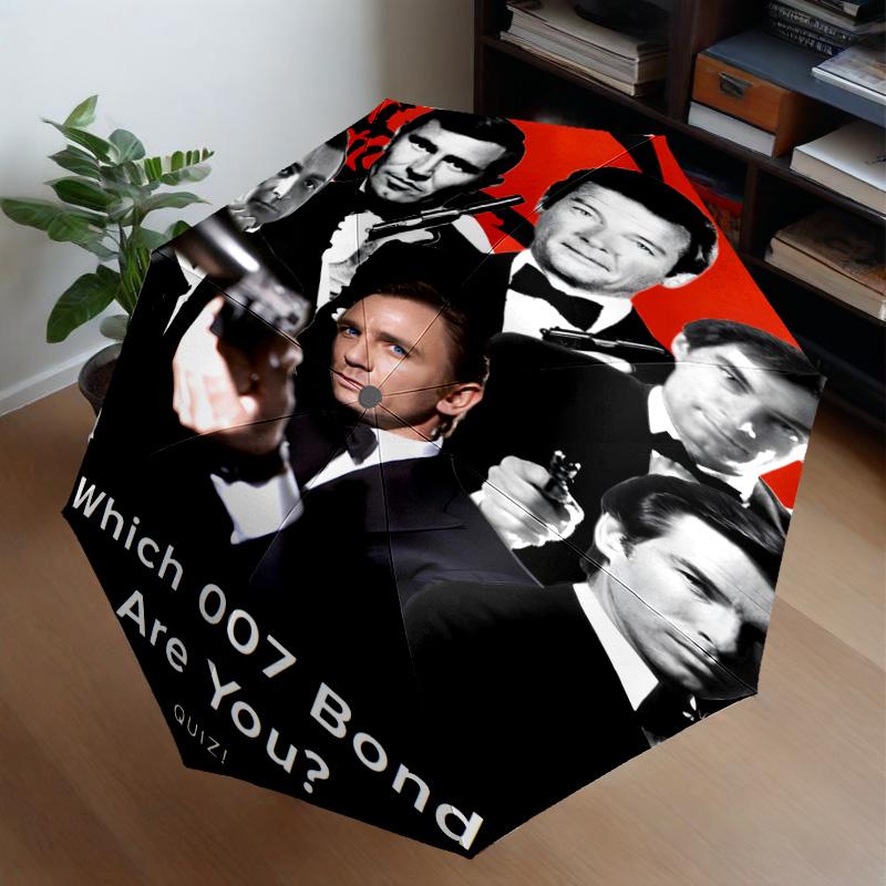 Golden Era Bond 007 Umbrella 8-Frame for Travel, Camping, Casual Lightweight Portable Umbrella, Essential for Every Family Holidays Gift