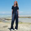 Women's Autumn V-neck Blouse & Casual Trousers Set