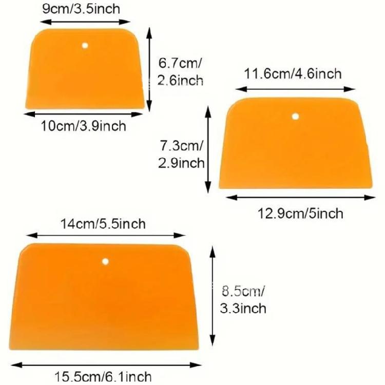 Reusable Plastic Spreader Tool Car Body Filler Scraper 4in 5in 6in Maintenance Tool for Automotive Body Applying Filler