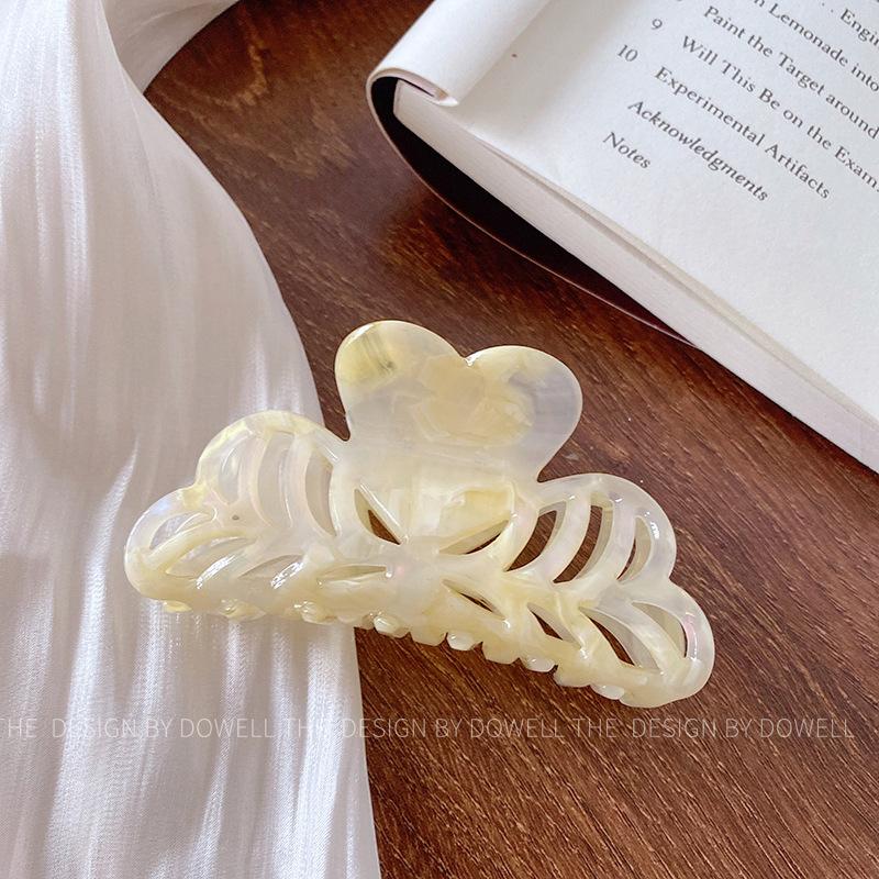 Fashionable Sophisticated And Floral Acetate Hair Claw Clip For Effortless Updos Styles And