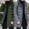 Winter New Cotton-padded Jacket Long Men's Hooded Cotton-padded Jacket Coat