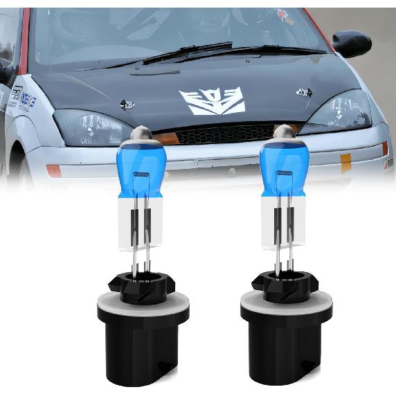 

Headlight Bulbs Compatible With Ford Focus 2005-2007, 9007 High Low Beam Halogen Light Bulb Combo, Super Bright 6000K White, Plug and Play, Pack of 2 Compatible With Ford Focu