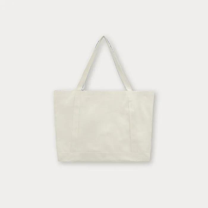 [6th] Letter Reversible Bag - Ivory