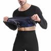 Men's Sauna Sweat Suit: Running Sports Fitness Long Sleeve Body Shaper