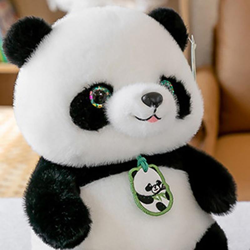 24Cm Green Eyes Chest Listing Super Full Soft Chinese National Treasure Animal Doll Children'S Birthday Chinese Panda Plush Toy