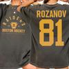 Ilya Rozanov 81boston Raidersshane Hollander 24montreal Metros Heated Rivalry Inspired Print Tshirt Men Women Casual Tops