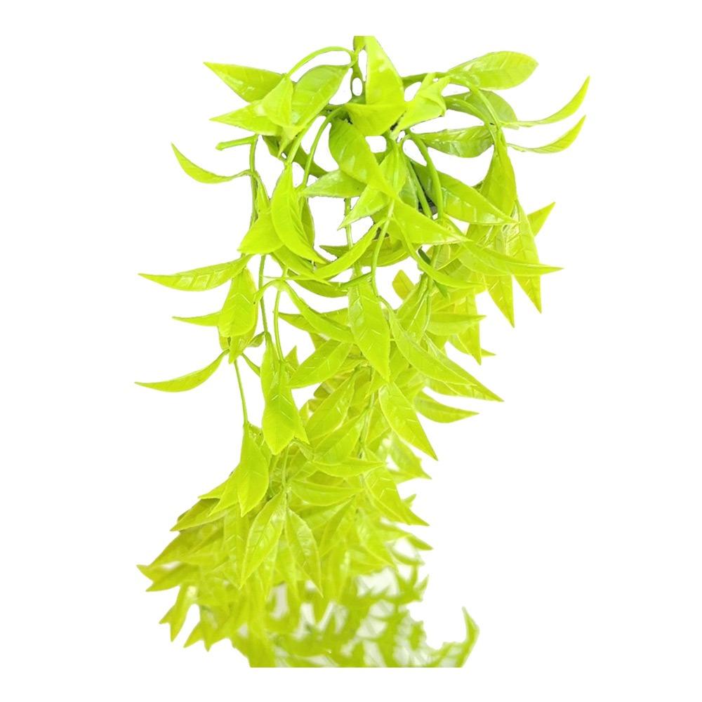 Plastic Material Persian Fern Leaves Leaf Grass Texture Vine Design Artificial Plant Succulent Shape Hanging Style Fake Plants
