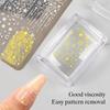 Transparent Nail Seal With Scraper Erasable French Nails Stamp Template Printing Tool Nail Polish Stamping Manicure Tool