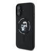 Karl Lagerfeld Klhmp16Mscmkcrhk Iphone16 Plus 6.7 Czarny/Black Hardcase Silicone Karl&Choupette Ring Magsafe