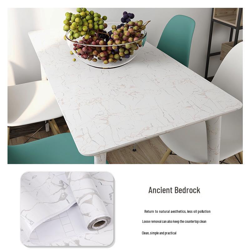 3D Marble Wall Sticker: Self-Adhesive, Oil-Proof, Thickened Decor for Bathroom, Kitchen, Wardrobe