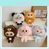 Cute Babythree Elephant Fox Panda Rabbit Animal Costume Cartoon Plush Backpack For Casual Travel And Play