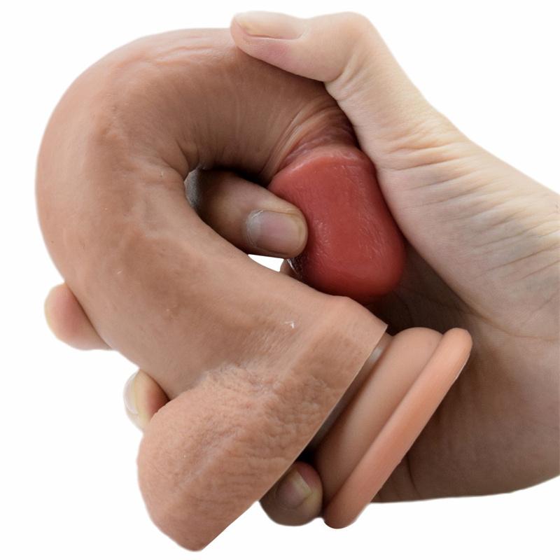Dildo Woman Super Soft Super Large Manual Silicone Sucker Simulation Penis Fake Chicken Props Super Soft for Women