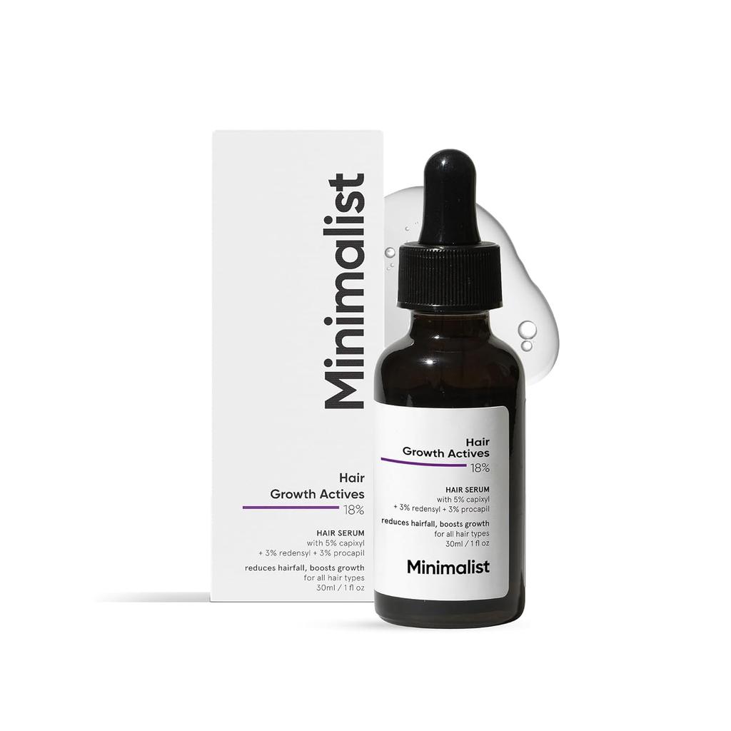 Minimalist Hair Growth Serum 30ml with Capixyl 5%, Redensyl 3%, Procapil 3%, Anagain 3%, Baicapil 4% for Men & Women