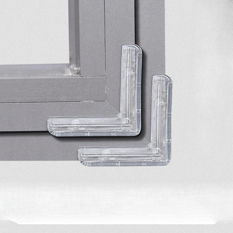 Transparenter Antikollisionswinkel Fensterwinkel Antikollisionswinkel Weiche gebrochene Brücke Aluminiumfenster Antikollisionsrechter Winkel