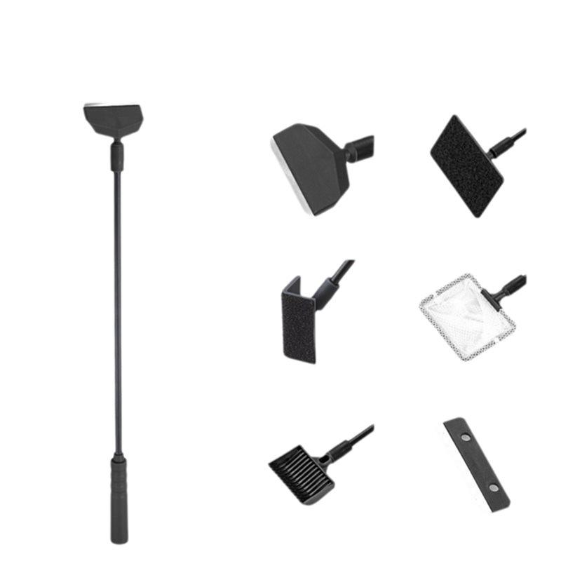 5 In 1 Aquarium Fish Tanks Cleaning Kit Algae Tank Cleaner Set Aquarium Cleaner Fish Tank Net Accessories чёрный