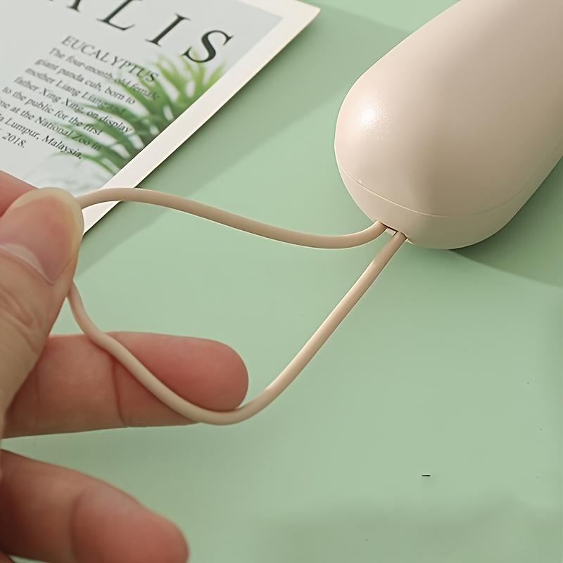Portable Personal Mini Fan with Rechargeable Battery,3 Speeds LED Night Light Lightweight ABS Design for Home,Travel,Camping Mint Green,Beige