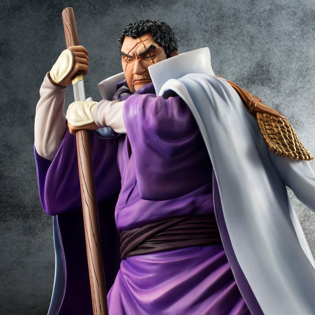 One Piece Marine Headquarters Admiral Fujitora Scale PVC Painted Complete Figure Portrait.Of.Pirates "Sailing Again" [Issho] (Encore Re-release) 1/8
