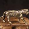 Antique Metal Animal Miniature Sculpture Detailed Animal Figurine Home Art Decors Strength Symbol Ornament Gift