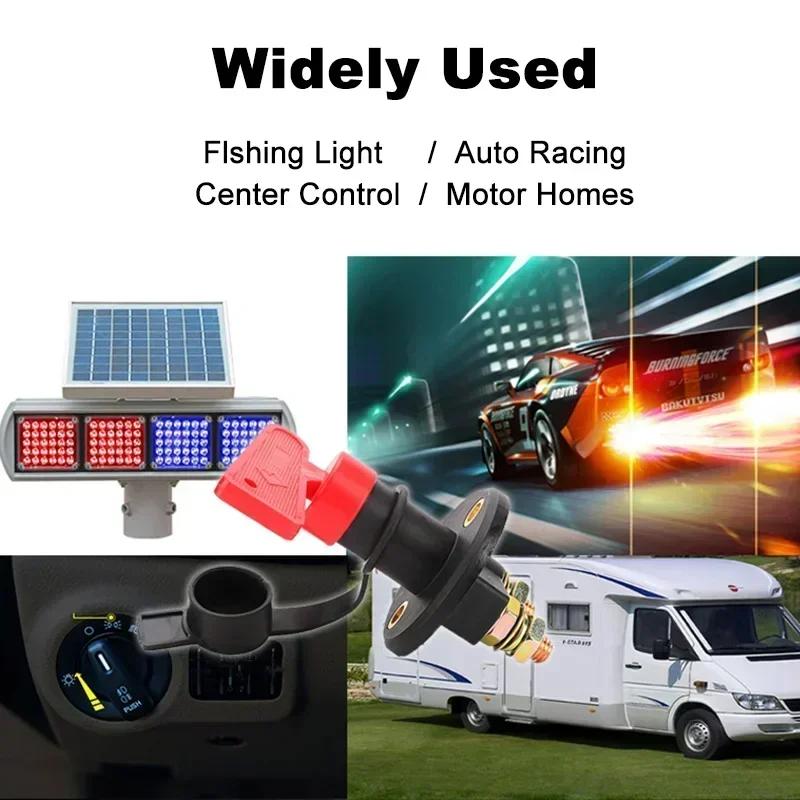 YIDI Car Battery Power Switch Disconnect Isolator Circuit Breaker Main Switch Kill Cut-off Switch Insulated Rotary Key Truck