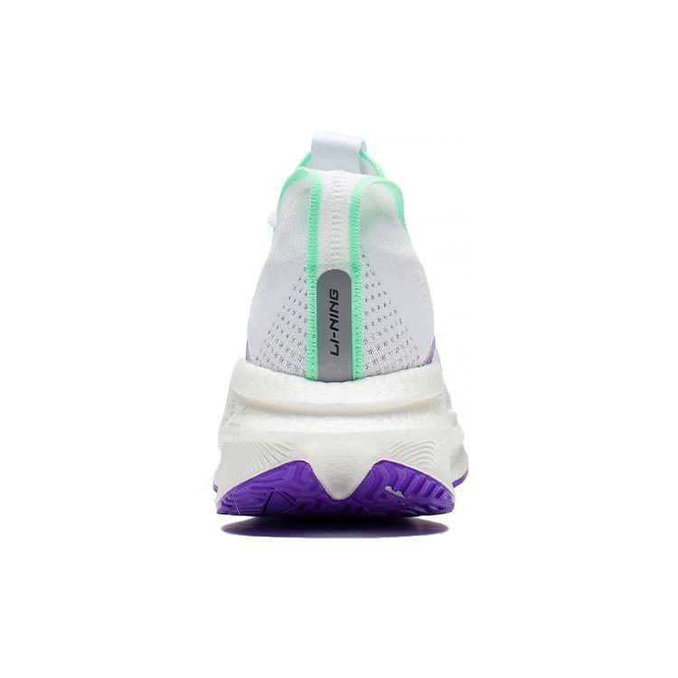 Li-Ning Essential Reflective Lightweight Breathable Rebound Low-Top Running Shoes Men Sneakers White Green ARRS003-13