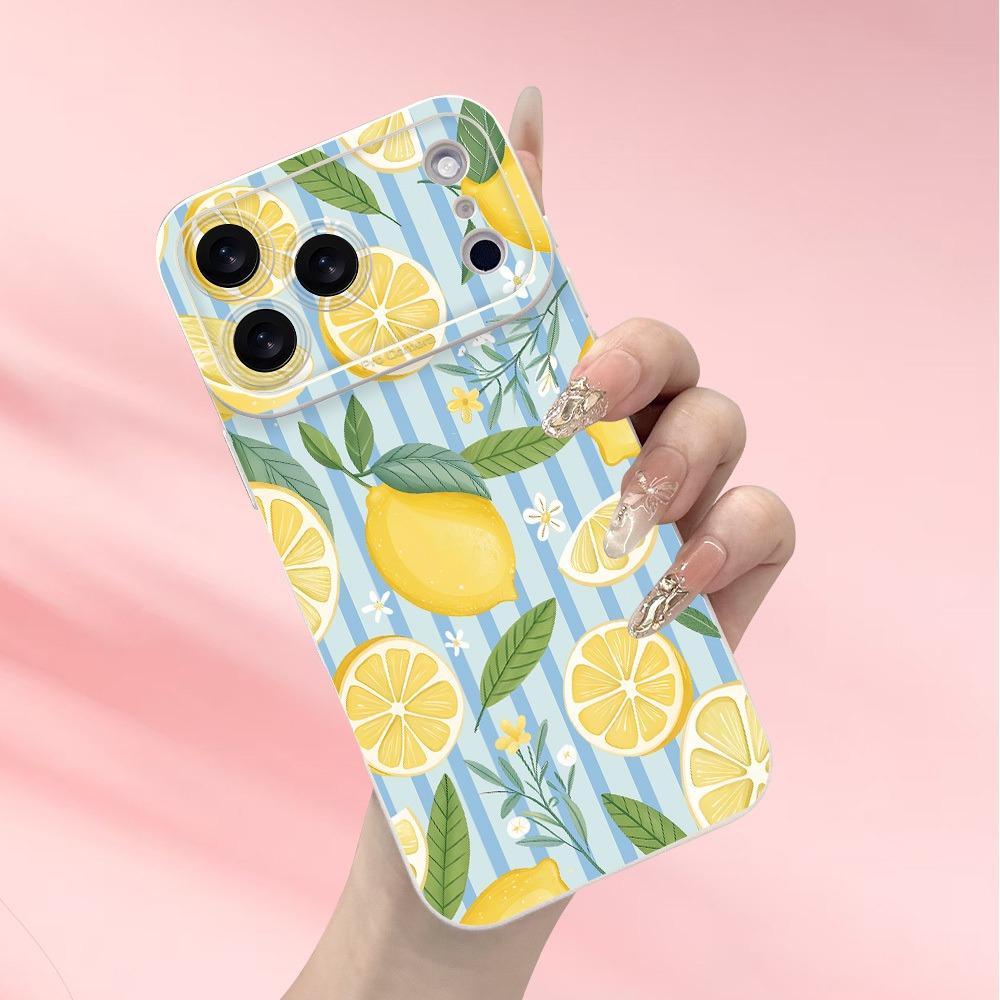 For Xiaomi 15T Pro 5G 11 Lite 5G 14 14T 13T 12T Case Fresh Lemon Print Pattern Cover For Poco F7 5G F6 F5 X7 X6 X5 M6 Soft Funda