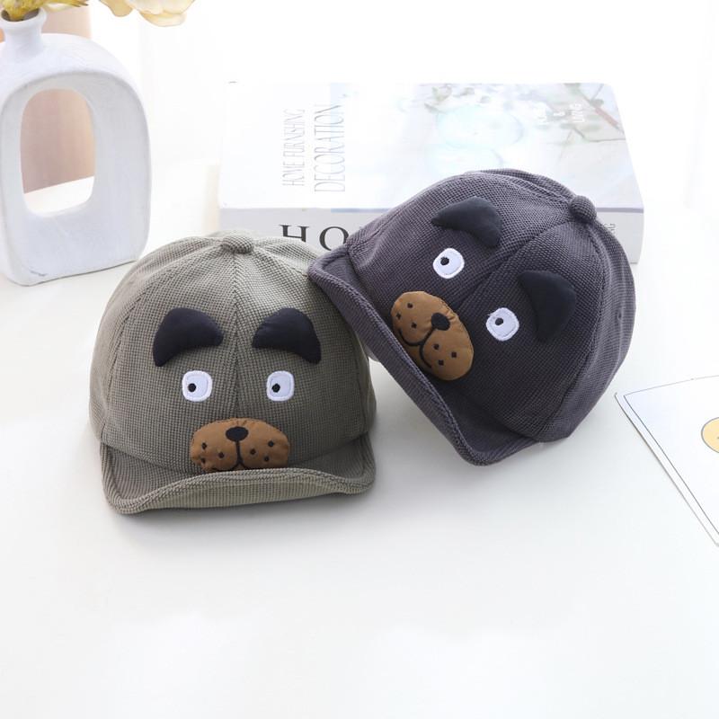 Childrens Cartoon Style Baseball Hat With Embroidered Animal Details For Fall