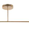 Asturia Gold Ceiling Lamp 2-Flat White Lampshade E27