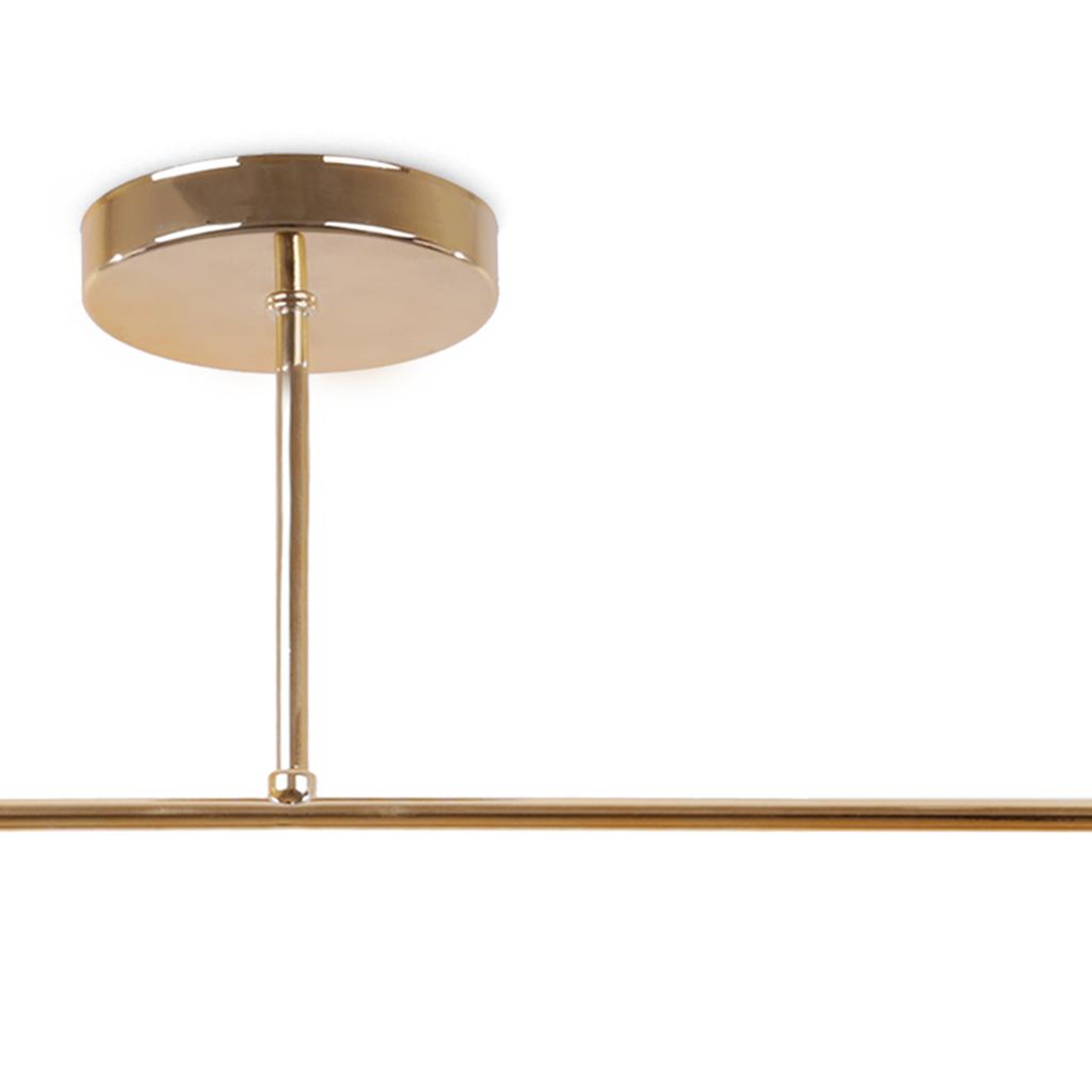 Asturia Gold Ceiling Lamp 2-Flat White Lampshade E27