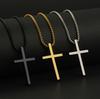 European and American Cross Necklace for Men and Women, Couple Pendant, Collarbone Chain, Simple Accessory, Mid-length Versatile Sweater Chain