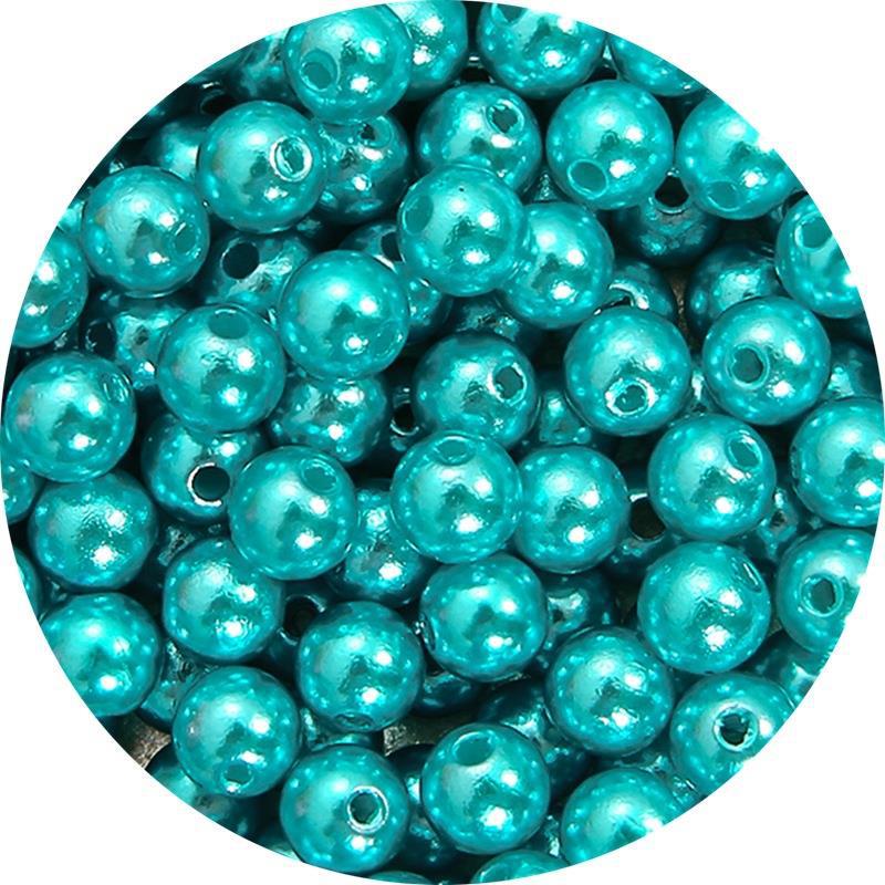 DIY Acrylic Pearl Beads: Round, Loose Beads for Handmade Jewelry Accessories, Bracelets, Necklaces, and Earrings.