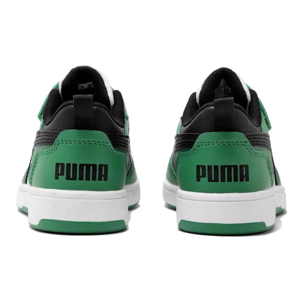 Puma Rebound V6 Comfortable Versatile Low-Top Kids Skate Shoes Kids Sneaker Green 397419-05