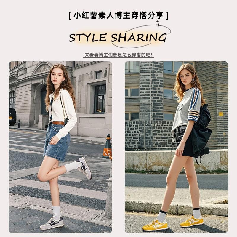 Leather Forrest Gump shoes women's 2025 autumn new flat-soled sports shoes women's casual moral training shoes versatile running white shoes
